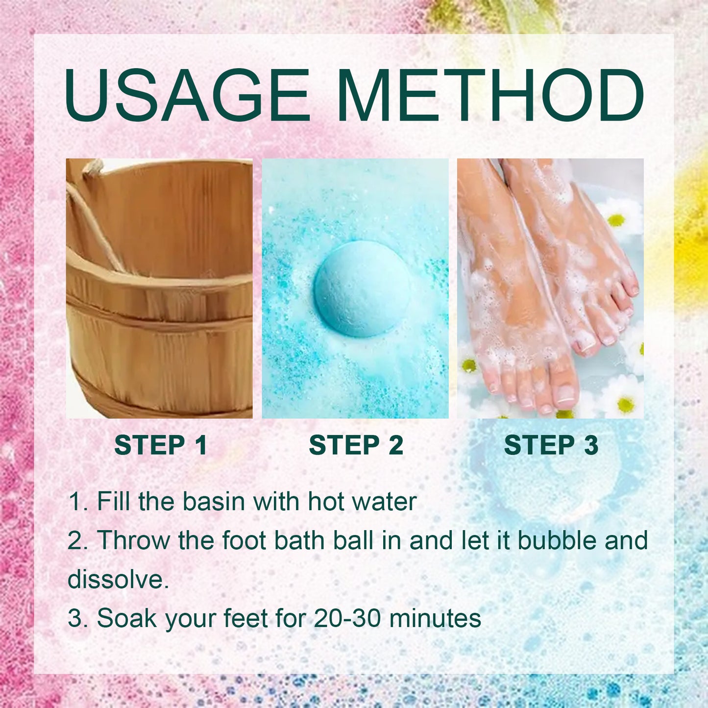 Ginger Foot Soak Balls
