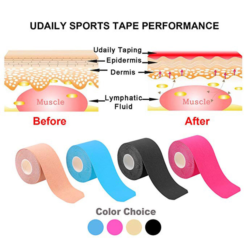 Cotton Kinesiology Tape — Waterproof Sports Muscle Support