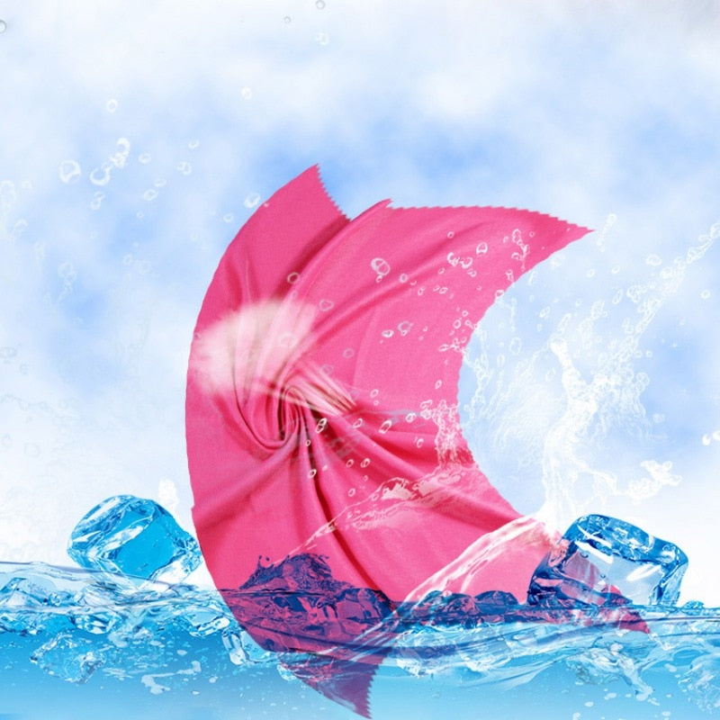 Quick-Dry Cooling Towel — Microfiber Sports & Travel Towel with Case