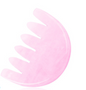 Natural Jade & Rose Quartz Comb — Gua Sha Scalp & Face Massager