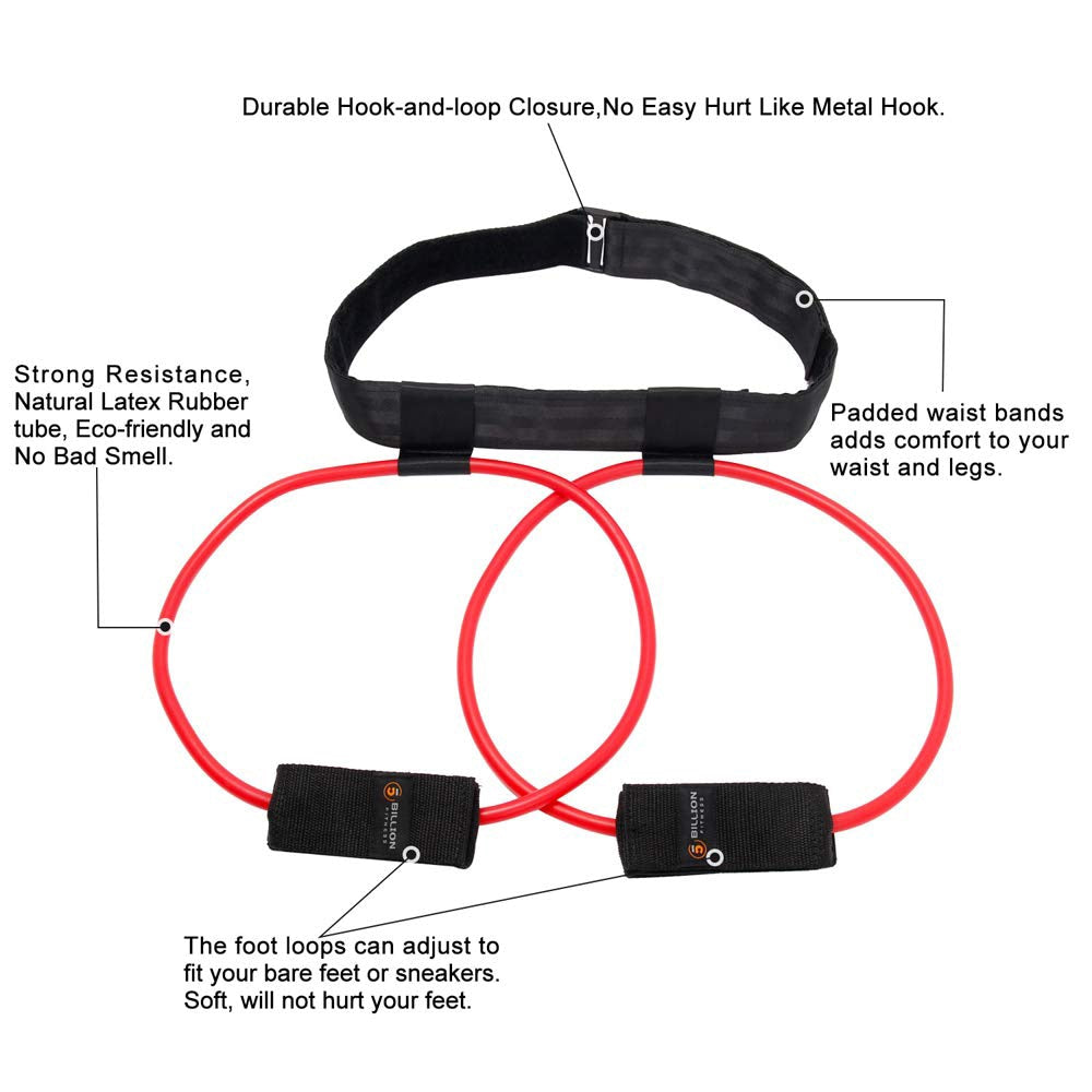 Booty Bands Set — Adjustable Waist & Resistance Bands for Glutes & Legs