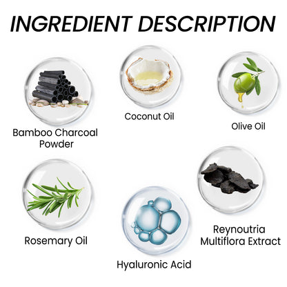 Organic Bamboo Charcoal Shampoo Bar