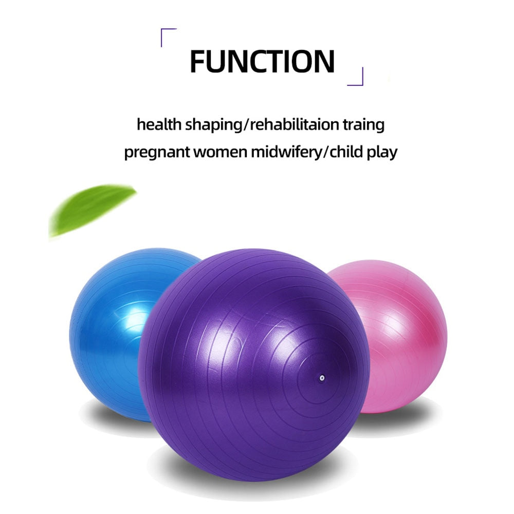 PVC Yoga Ball — Anti-Burst Fitness & Balance Exercise Ball