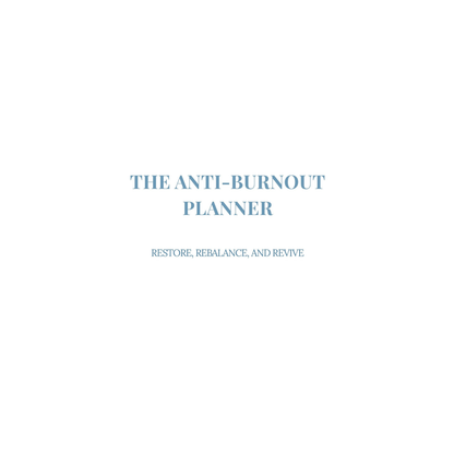 RESET Anti-Burnout Planner – Refresh & Revitalize