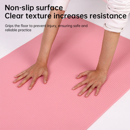 Extra-Long NBR Yoga Mat — Thick Non-Slip Fitness & Pilates Mat