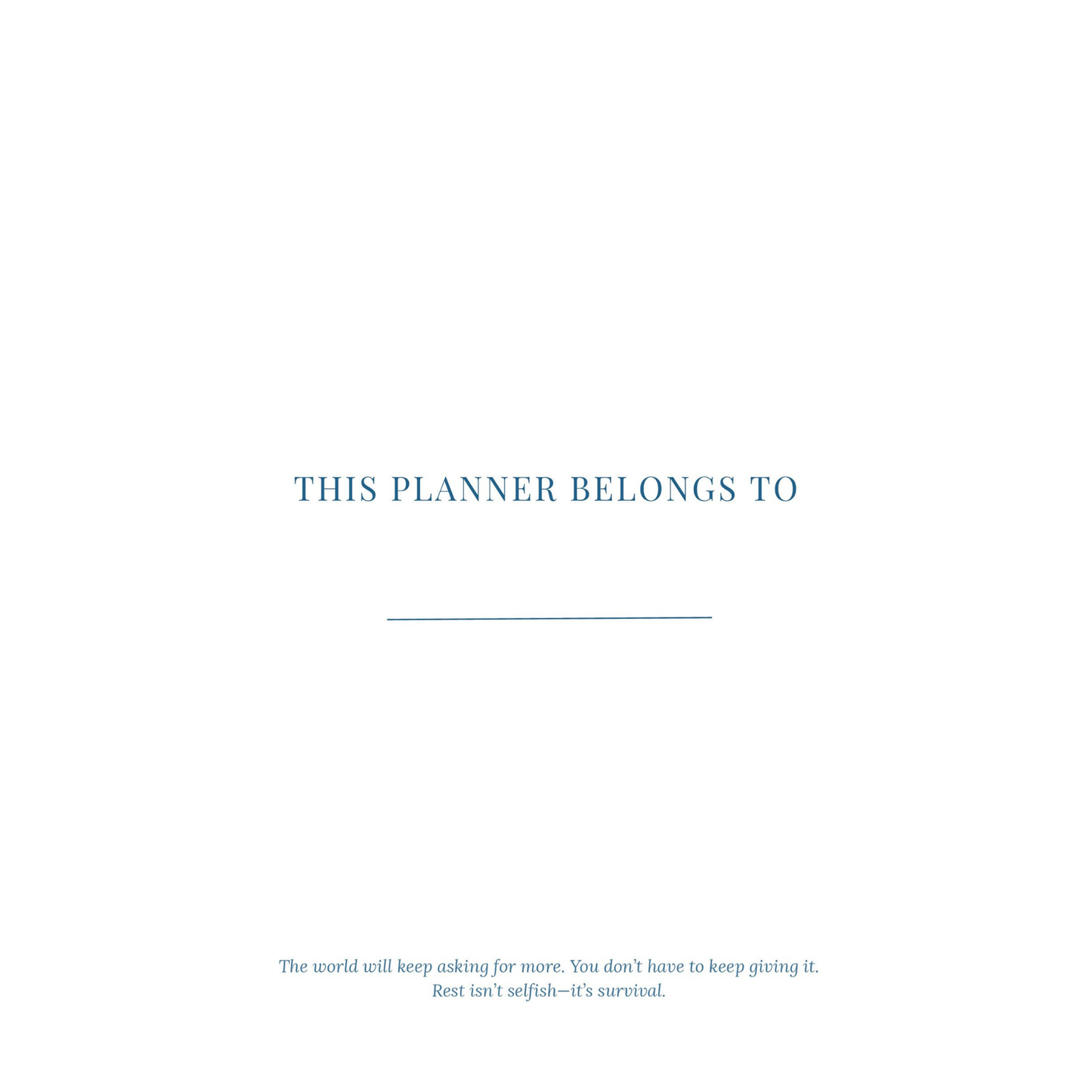 RESET Anti-Burnout Planner – Refresh & Revitalize