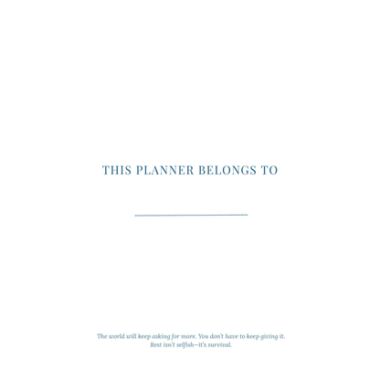 RESET Anti-Burnout Planner – Refresh & Revitalize