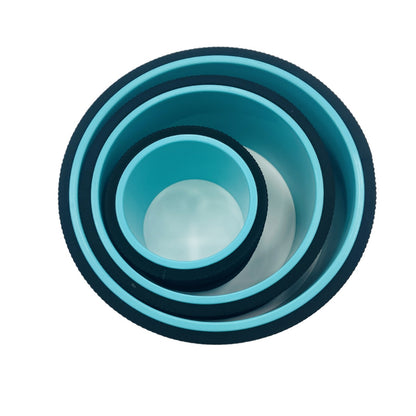 3-Piece Yoga Wheel Set — EVA Dharma Wheel & Massage Stick