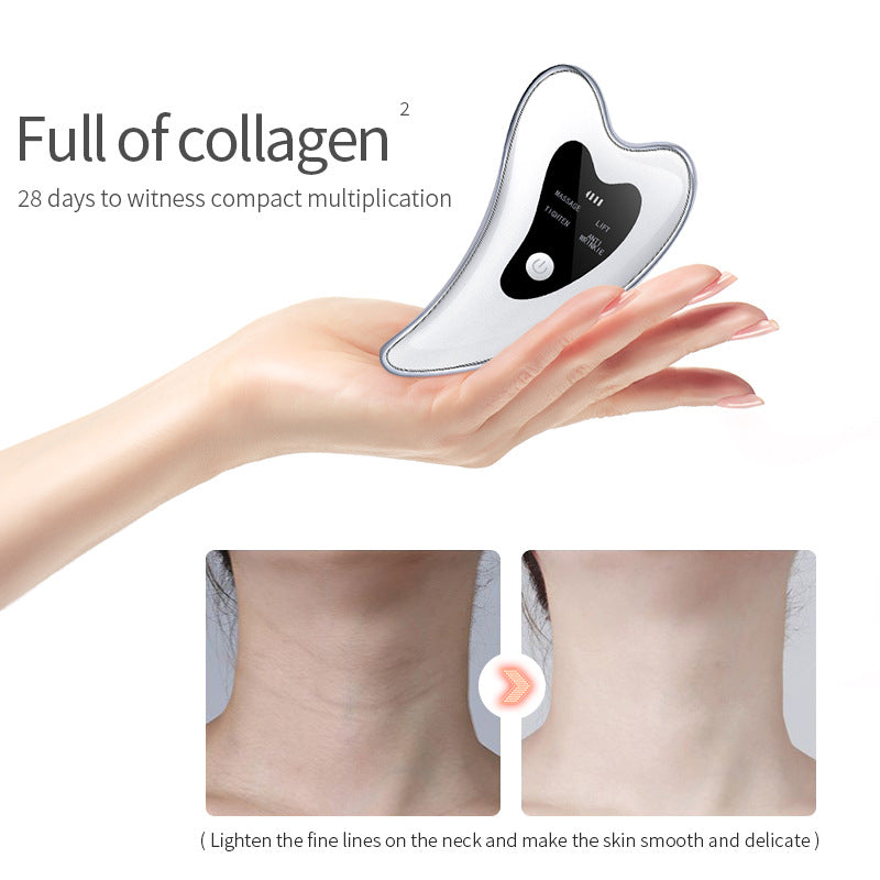 Microcurrent Face Lift Massager — USB Rechargeable Gua Sha Tool