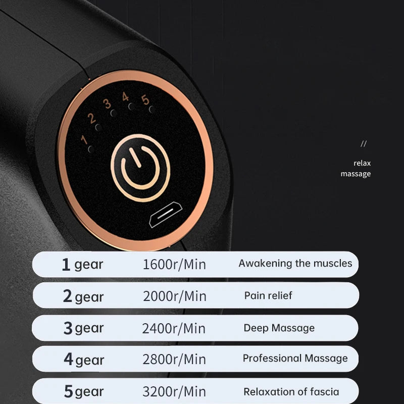 Double-Head Massage Gun — Deep Tissue Muscle Relaxation Tool