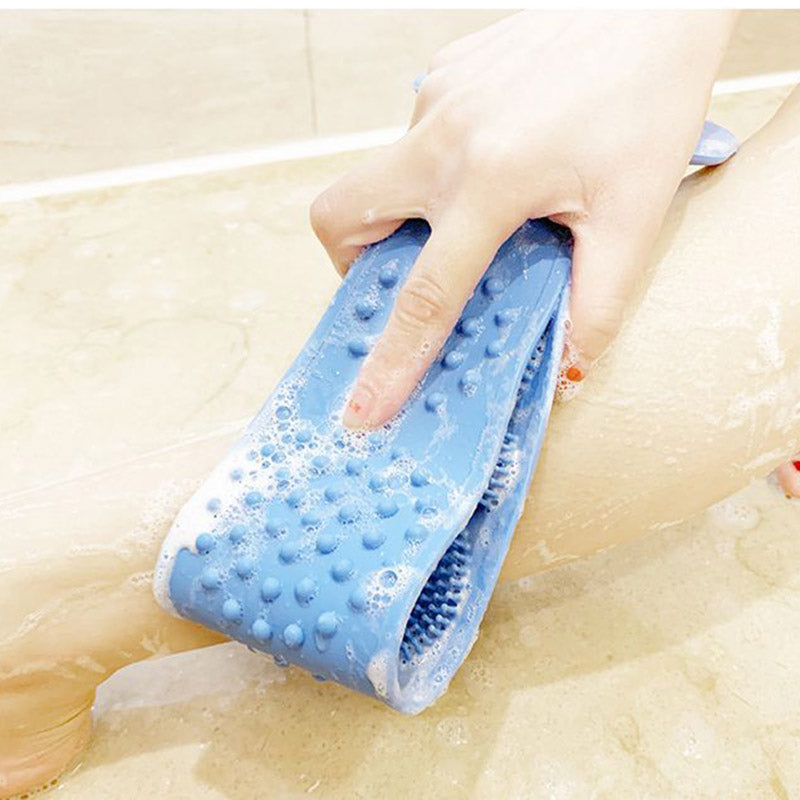 Silicone Body Scrubber Belt — Double-Sided Exfoliating Brush