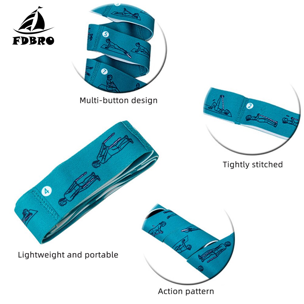 Elastic Fitness Band — Yoga & Pilates Stretch Training Strap