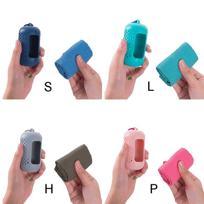 Quick-Dry Cooling Towel — Microfiber Sports & Travel Towel with Case