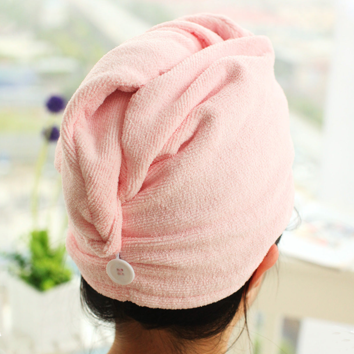 Microfiber Hair Drying Cap — Super Absorbent Quick-Dry Towel Ha