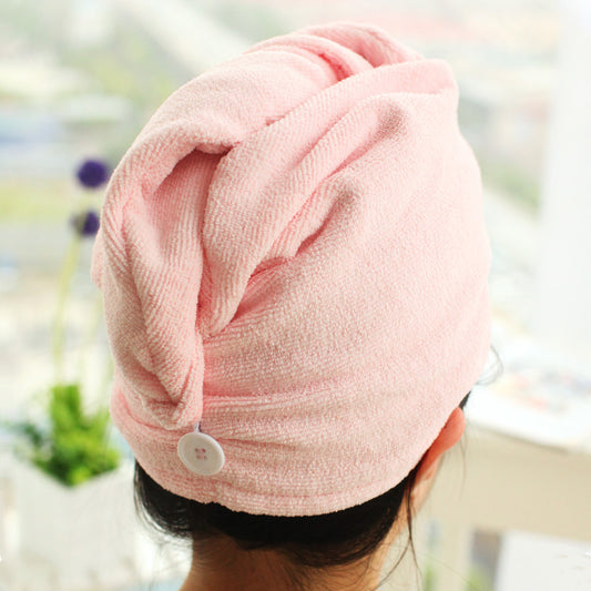 Microfiber Hair Drying Cap — Super Absorbent Quick-Dry Towel Ha