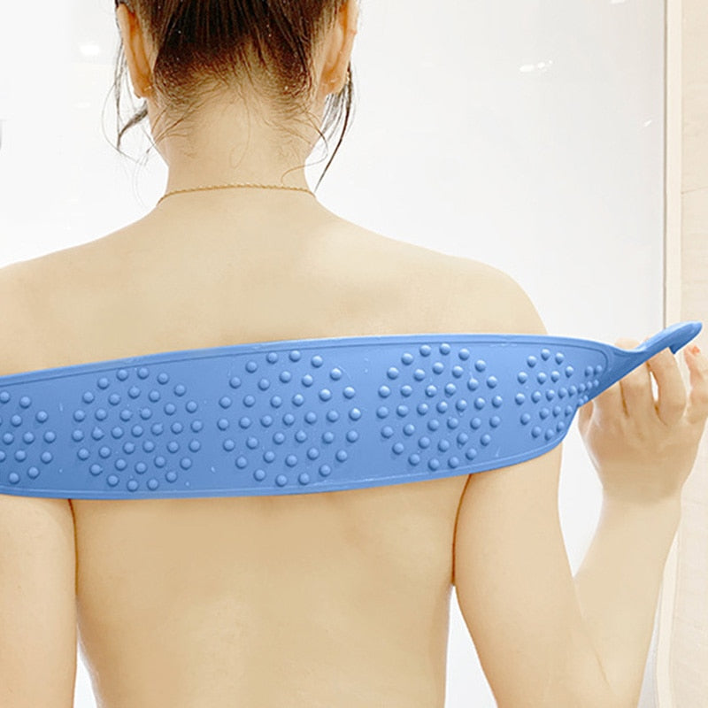 Silicone Body Scrubber Belt — Double-Sided Exfoliating Brush
