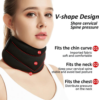 Three-Layer Sponge Neck Support — Cervical & Posture Relief Brace