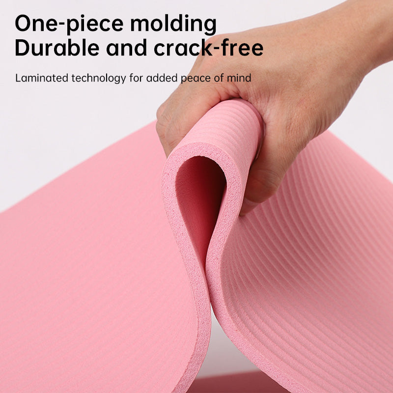 Extra-Long NBR Yoga Mat — Thick Non-Slip Fitness & Pilates Mat