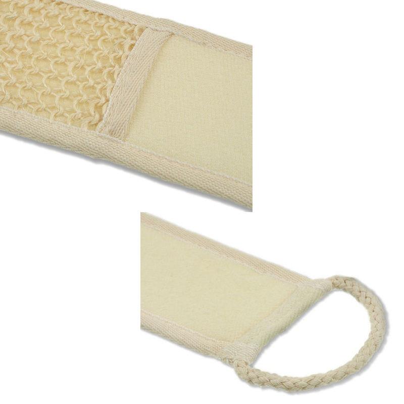 Natural Sisal Back Scrubber Strap — Exfoliating Bath & Shower Sponge