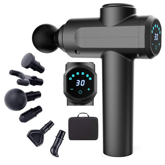 Professional Fascia Massage Gun — 6 Heads, Deep Tissue Muscle Relief