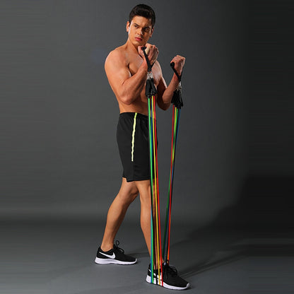 17-Piece Resistance Band Set — 150 lbs Home Workout Kit