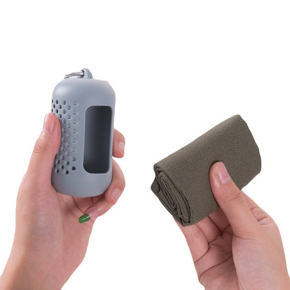 Quick-Dry Cooling Towel — Microfiber Sports & Travel Towel with Case