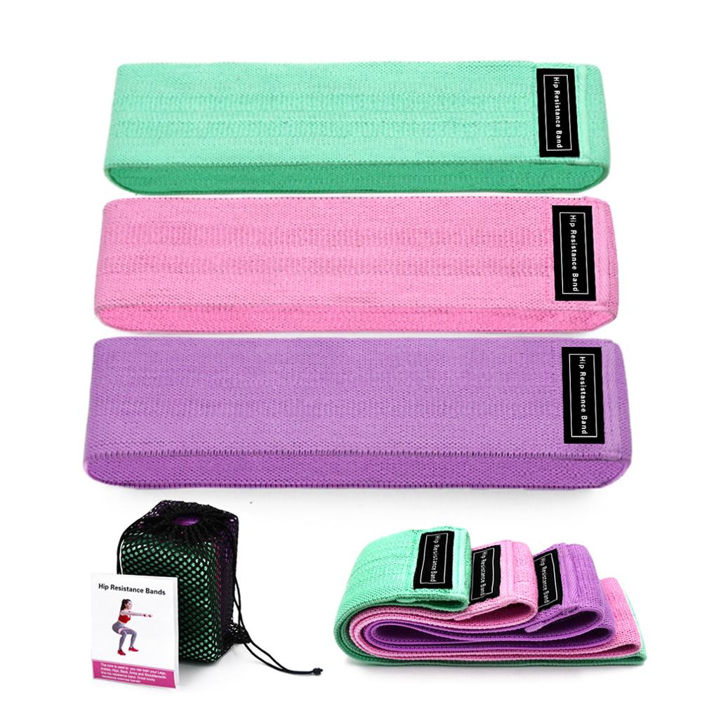 3-Piece Resistance Band Set — Squat & Full-Body Workout Bands