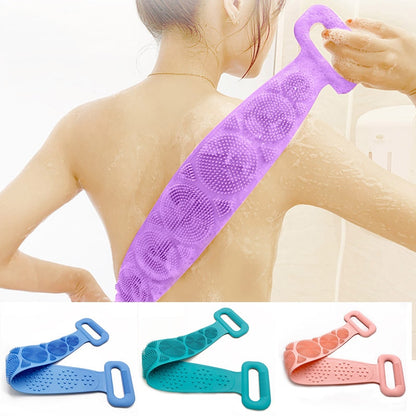 Silicone Body Scrubber Belt — Double-Sided Exfoliating Brush