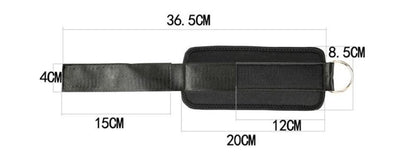 D-Ring Ankle Strap — Adjustable Leg & Glute Training Attachment