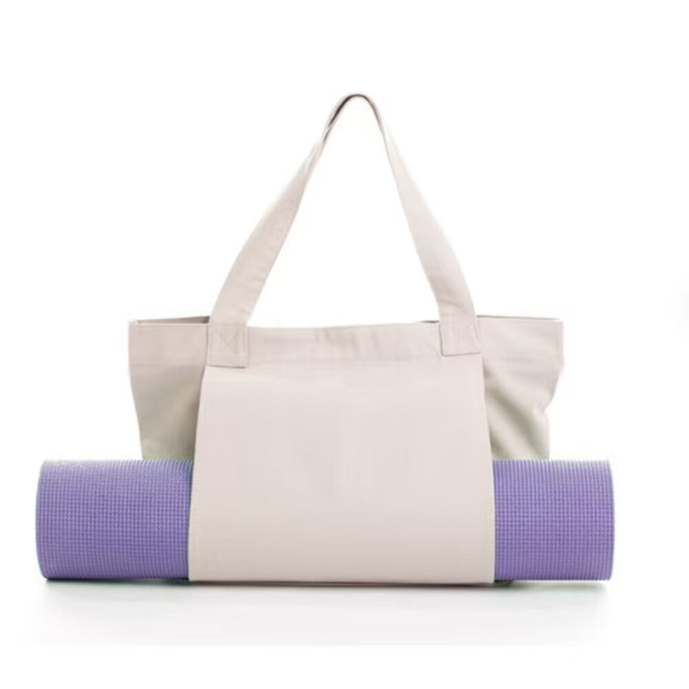 Canvas Yoga Mat Shoulder Bag — Durable Travel & Gym Tote