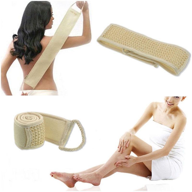 Natural Sisal Back Scrubber Strap — Exfoliating Bath & Shower Sponge