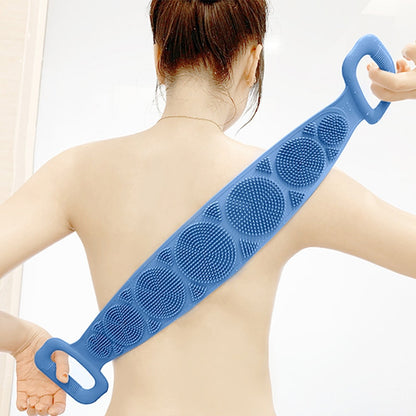 Silicone Body Scrubber Belt — Double-Sided Exfoliating Brush