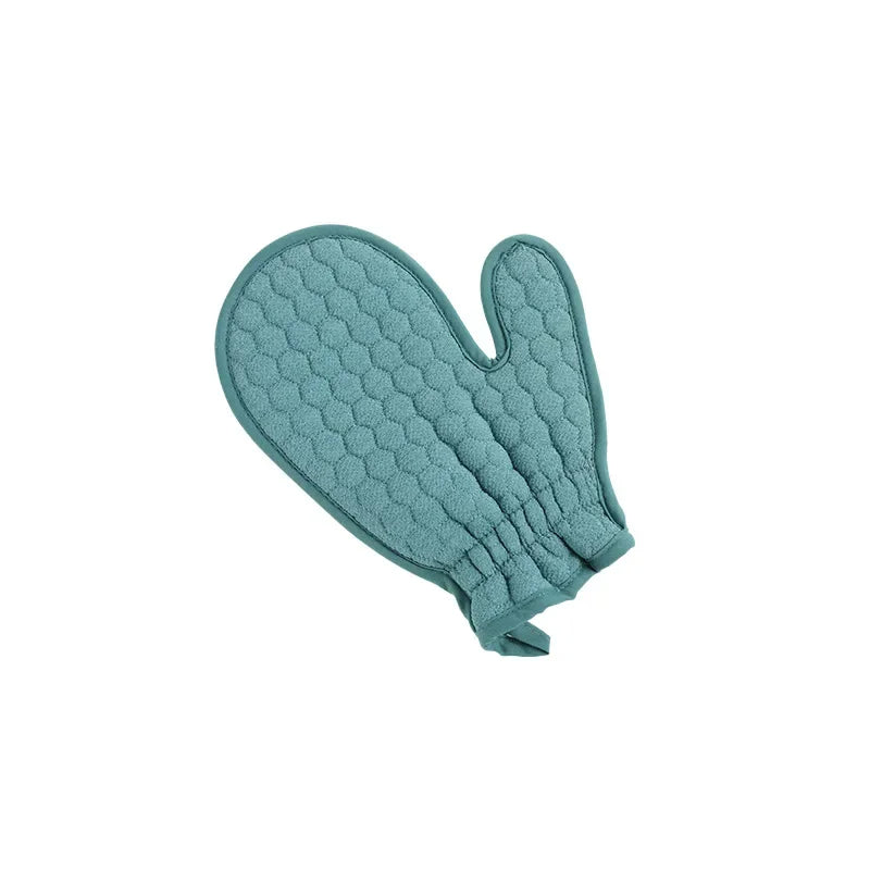 4-Piece Exfoliating Bath Towel Set — Soft Fiber Towels & Gloves