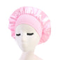 Adjustable Satin Sleep Bonnet — Moisture Retention Night Cap