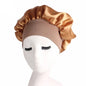 Adjustable Satin Sleep Bonnet — Moisture Retention Night Cap