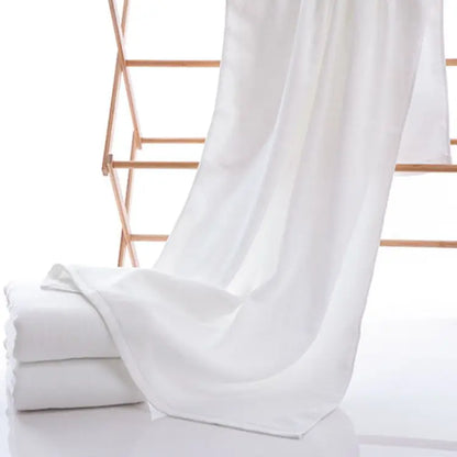 Large White Cotton Bath Towel — Hotel & Spa Quality (Multiple Sizes)