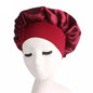 Adjustable Satin Sleep Bonnet — Moisture Retention Night Cap